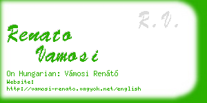 renato vamosi business card